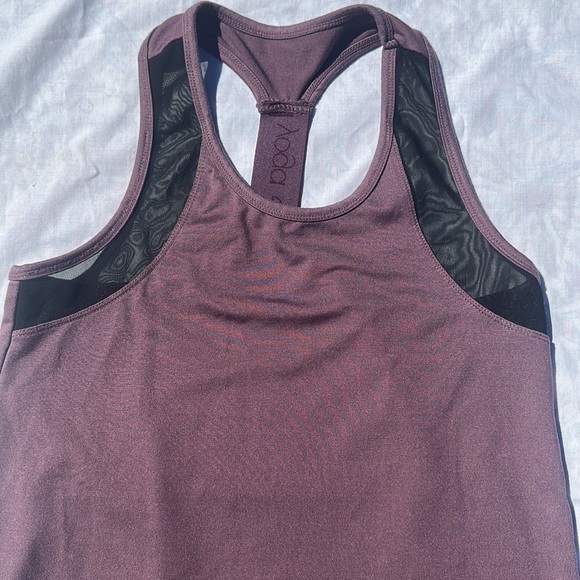 Jill Yoga Athletic Tank top purple mesh detail size Medium - Picture 2 of 7